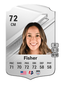 Samantha Fisher Rare 72 OVR