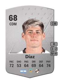 Franco Díaz Common 68 OVR