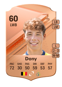 Arnaud Dony Rare 60 OVR