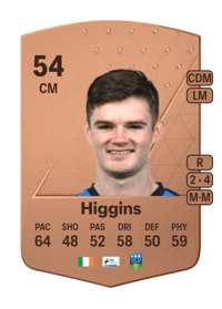 Donal Higgins Common 54 OVR