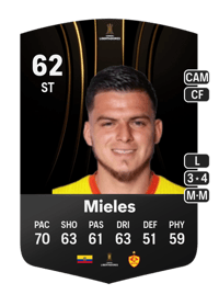 Michael Mieles CONMEBOL Libertadores 62 OVR
