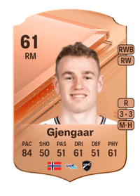 Dennis Gjengaar Rare 61 OVR