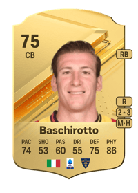 Federico Baschirotto Rare 75 OVR