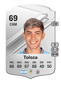 Santiago Toloza Rare 69 OVR