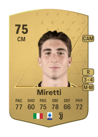 Fabio Miretti Common 75 OVR