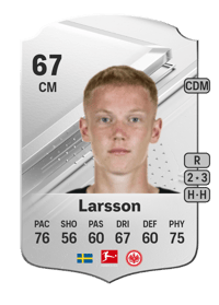 Hugo Larsson Rare 67 OVR