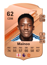 Kobbie Mainoo Rare 62 OVR