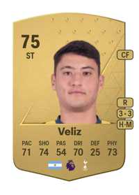 Alejo Veliz Common 75 OVR