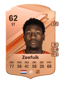 Lequincio Zeefuik Rare 62 OVR