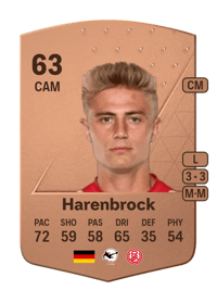 Cedric Harenbrock Common 63 OVR