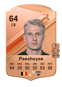 Rune Paeshuyse Rare 64 OVR