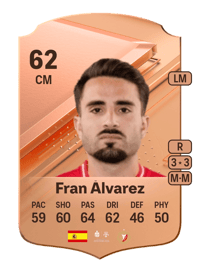 Fran Álvarez Rare 62 OVR