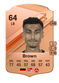 Nathaniel Brown Rare 64 OVR