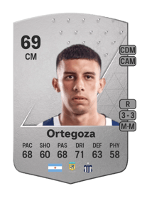 Ulises Ortegoza Common 69 OVR