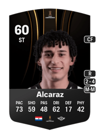 Adrián Alcaraz CONMEBOL Libertadores 60 OVR