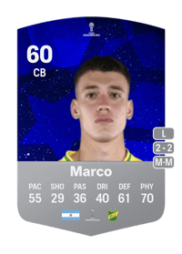Francisco Marco CONMEBOL Sudamericana 60 OVR