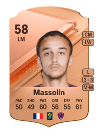 Yanis Massolin Rare 58 OVR