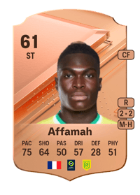 Joe-Loïc Affamah Rare 61 OVR