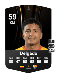 Charlie Delgado CONMEBOL Libertadores 59 OVR