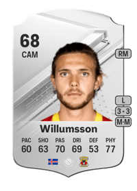 Willum Þór Willumsson Rare 68 OVR