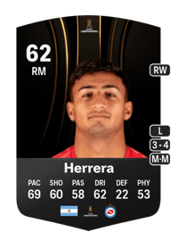 Jose Herrera CONMEBOL Libertadores 62 OVR
