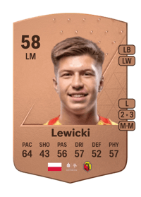 Jakub Lewicki Common 58 OVR