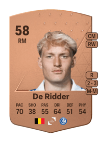 Noah De Ridder Common 58 OVR