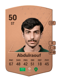 Ali Abdulraouf Common 50 OVR