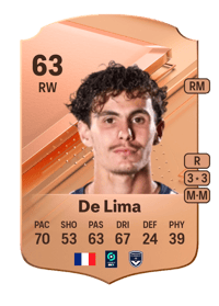 Marvin De Lima Rare 63 OVR