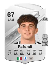 Simone Pafundi Rare 67 OVR