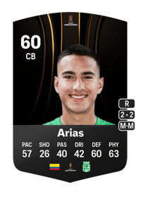 Juan Arias CONMEBOL Libertadores 60 OVR