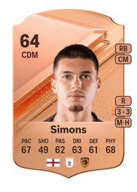 Xavier Simons Rare 64 OVR