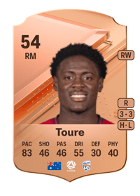 Musa Toure Rare 54 OVR