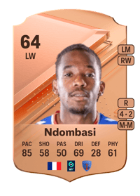 Noha Ndombasi Rare 64 OVR