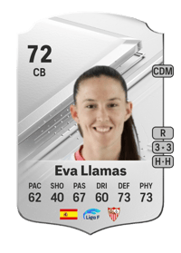 Eva Llamas Rare 72 OVR
