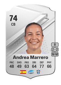 Andrea Marrero Rare 74 OVR