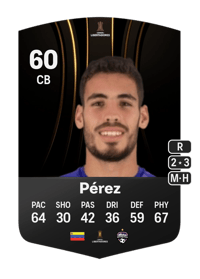 Leonardo Pérez CONMEBOL Libertadores 60 OVR