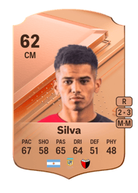 Gonzalo Silva Rare 62 OVR