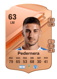 Gastón Pedernera Rare 63 OVR