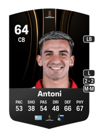 Mateo Antoni CONMEBOL Libertadores 64 OVR