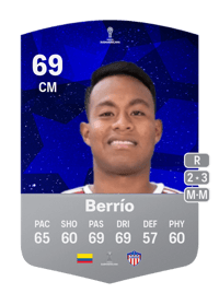 Léider Berrío CONMEBOL Sudamericana 69 OVR