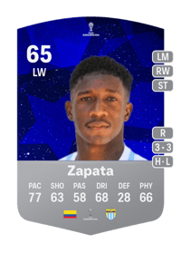 Yorman Zapata CONMEBOL Sudamericana 65 OVR