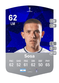Alan Sosa CONMEBOL Sudamericana 62 OVR