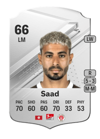 Elias Saad Rare 66 OVR