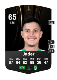 Jader CONMEBOL Libertadores 65 OVR