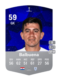 Junior Balbuena CONMEBOL Sudamericana 59 OVR