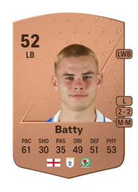Jake Batty Common 52 OVR