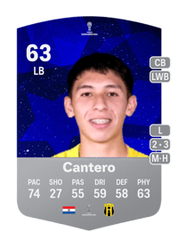 Alexis Cantero CONMEBOL Sudamericana 63 OVR