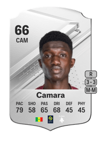 Lamine Camara Rare 66 OVR