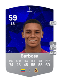 Shean Paul Barbosa CONMEBOL Sudamericana 59 OVR